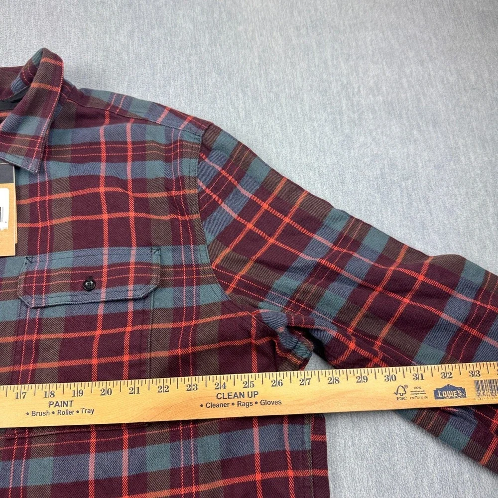 The North Face Shirt Mens 2XL‎ XXL Red Plaid Arroyo Flannel Organic Cotton NWT